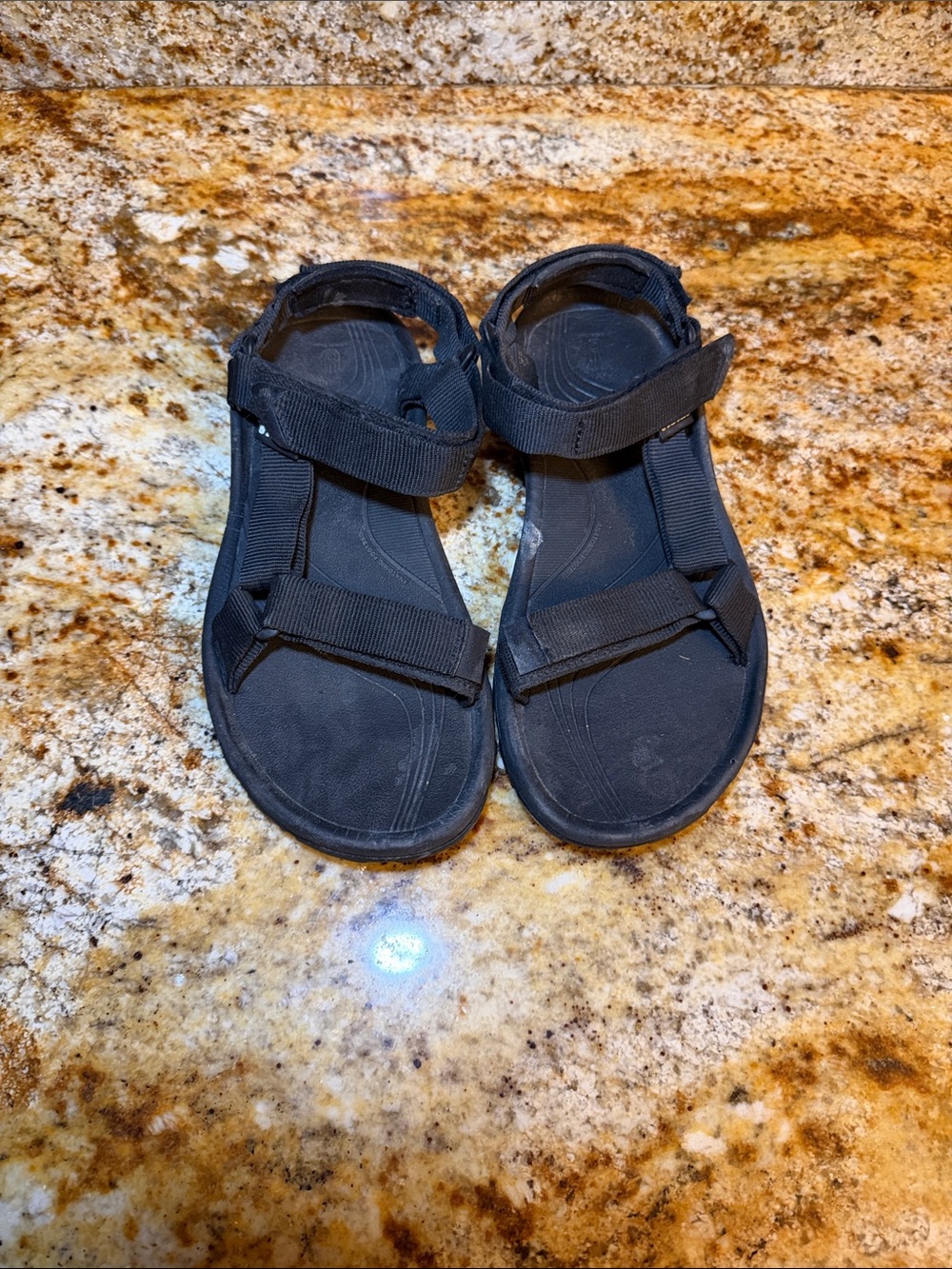 Teva Black Strappy Sport Sandals